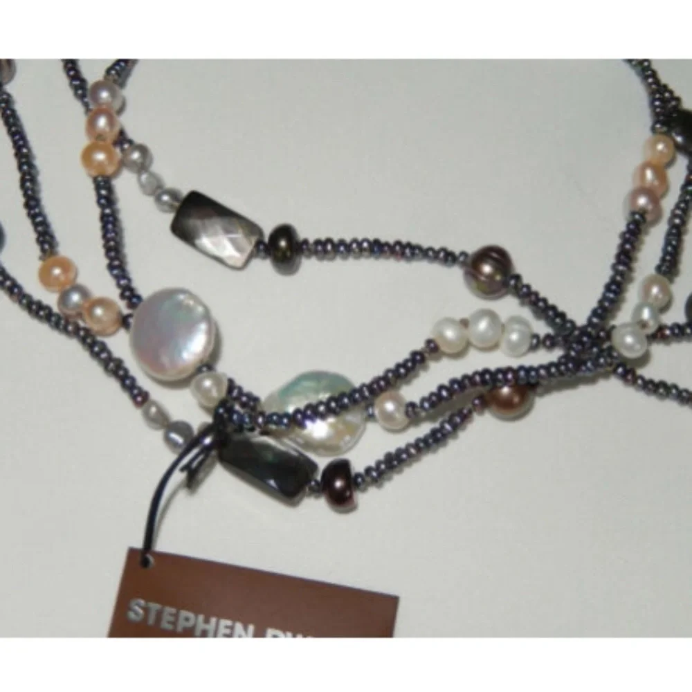 Stephen Dweck Multi-Hued Tahitian Mother Of Pearl Long Station 42